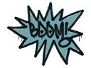 Sealed Graffiti | BOOM (Wire Blue) - Graffiti
