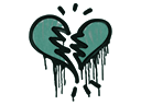 Sealed Graffiti | Broken Heart (Frog Green) - Graffiti