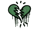 Sealed Graffiti | Broken Heart (Jungle Green) - Graffiti