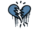 Sealed Graffiti | Broken Heart (Monarch Blue) - Graffiti