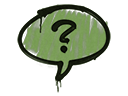 Sealed Graffiti | Question Mark (Battle Green) - Graffiti