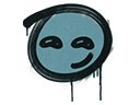 Sealed Graffiti | Smirk (Wire Blue) - Graffiti