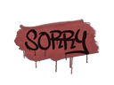 Sealed Graffiti | Sorry (Blood Red) - Graffiti