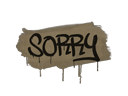 Sealed Graffiti | Sorry (Dust Brown) - Graffiti