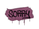 Sealed Graffiti | Sorry (Princess Pink) - Graffiti