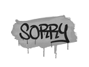 Sealed Graffiti | Sorry (Shark White) - Graffiti