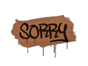 Sealed Graffiti | Sorry (Tiger Orange) - Graffiti