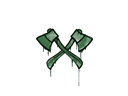 Sealed Graffiti | X-Axes (Jungle Green) - Graffiti