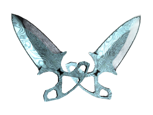 ★ Shadow Daggers | Damascus Steel (Well-Worn) - Covert - Knife - from The Shadow Collection