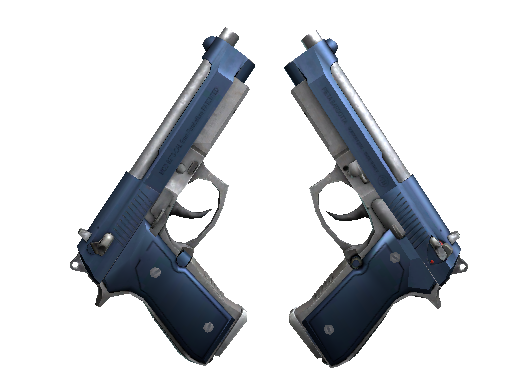 Souvenir Dual Berettas | Anodized Navy (Minimal Wear) - Mil-Spec - Weapon - from The Inferno Collection