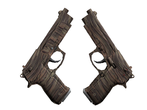 Souvenir Dual Berettas | Drift Wood (Minimal Wear) - Industrial Grade - Weapon - from The 2021 Mirage Collection