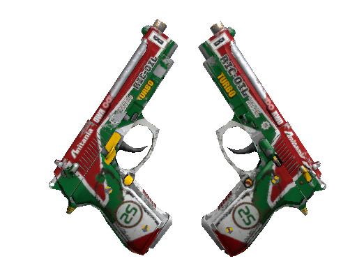 Souvenir Dual Berettas | Twin Turbo (Battle-Scarred) - Classified - Weapon - from The 2018 Inferno Collection