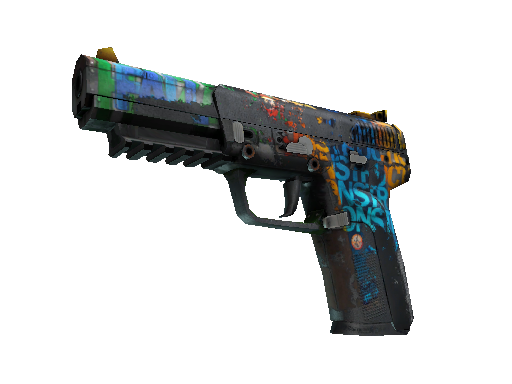 Souvenir Five-SeveN | Fall Hazard (Battle-Scarred) - Classified - Weapon - from The 2021 Vertigo Collection