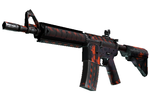 Souvenir M4A4 | Radiation Hazard (Well-Worn) - Mil-Spec - Weapon - from The Nuke Collection
