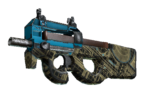 Souvenir P90 | Facility Negative (Well-Worn) - Mil-Spec - Weapon - from The 2018 Nuke Collection