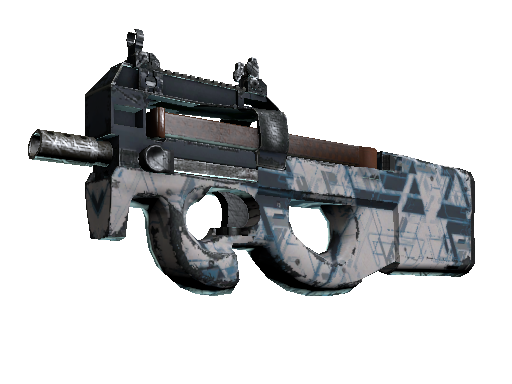 Souvenir P90 | Schematic (Well-Worn) - Mil-Spec - Weapon - from The 2021 Vertigo Collection