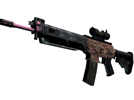 Souvenir SG 553 | Desert Blossom (Well-Worn) - Mil-Spec - Weapon - from The 2021 Mirage Collection