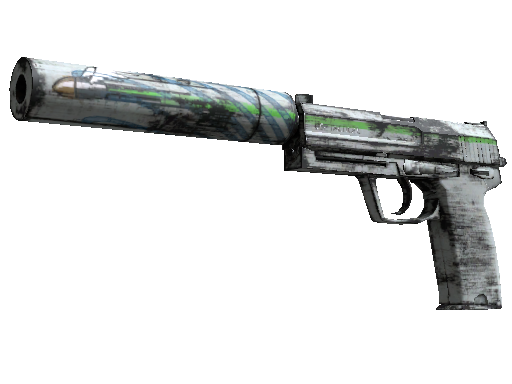 Souvenir USP-S | Road Rash (Well-Worn) - Restricted - Weapon - from The Overpass Collection