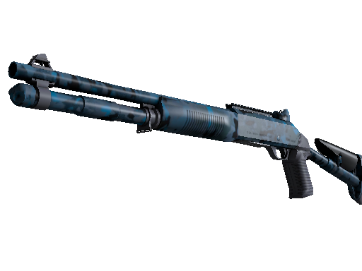 Souvenir XM1014 | VariCamo Blue (Factory New) - Mil-Spec - Weapon - from The Overpass Collection