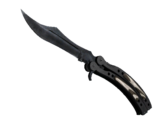 ★ StatTrak™ Butterfly Knife | Black Laminate (Factory New) - Covert - Knife - from The Breakout Collection
