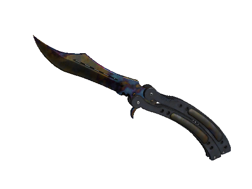 ★ StatTrak™ Butterfly Knife | Case Hardened (Well-Worn) - Covert - Knife - from The Breakout Collection