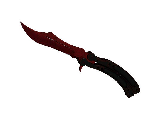 ★ StatTrak™ Butterfly Knife | Crimson Web (Minimal Wear) - Covert - Knife - from The Breakout Collection