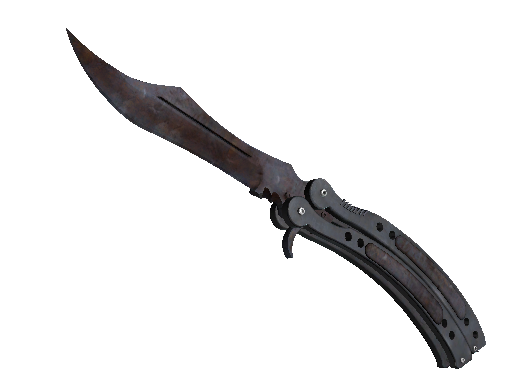 ★ StatTrak™ Butterfly Knife | Rust Coat (Well-Worn) - Covert - Knife - from The Breakout Collection