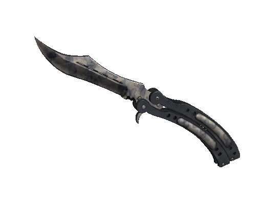 ★ StatTrak™ Butterfly Knife | Stained (Well-Worn) - Covert - Knife - from The Breakout Collection
