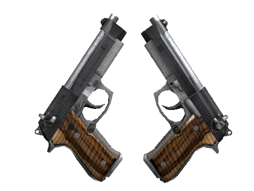 StatTrak™ Dual Berettas | Black Limba (Minimal Wear) - Mil-Spec - Weapon - from The Bravo Collection