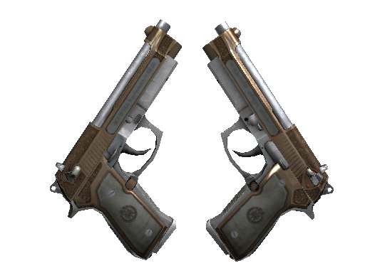 StatTrak™ Dual Berettas | Cartel (Battle-Scarred) - Mil-Spec - Weapon - from The Wildfire Collection