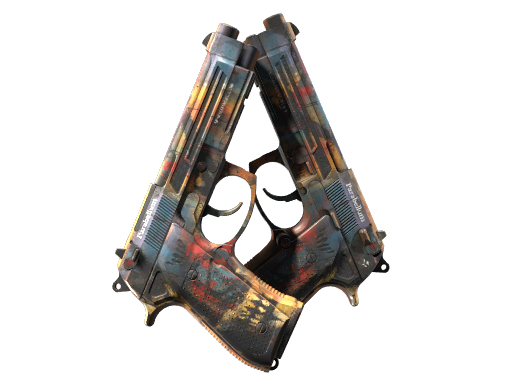 StatTrak™ Dual Berettas | Hideout (Minimal Wear) - Mil-Spec - Weapon - from The Kilowatt Collection