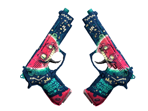 StatTrak™ Dual Berettas | Melondrama (Minimal Wear) - Classified - Weapon - from The Dreams & Nightmares Collection