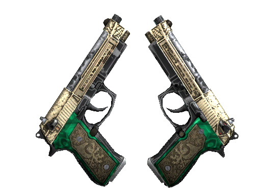 StatTrak™ Dual Berettas | Royal Consorts (Field-Tested) - Restricted - Weapon - from The Glove Collection