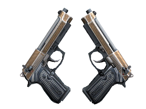 StatTrak™ Dual Berettas | Tread (Minimal Wear) - Mil-Spec - Weapon - from The Operation Riptide Collection