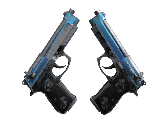 StatTrak™ Dual Berettas | Urban Shock (Battle-Scarred) - Restricted - Weapon - from The Chroma Collection