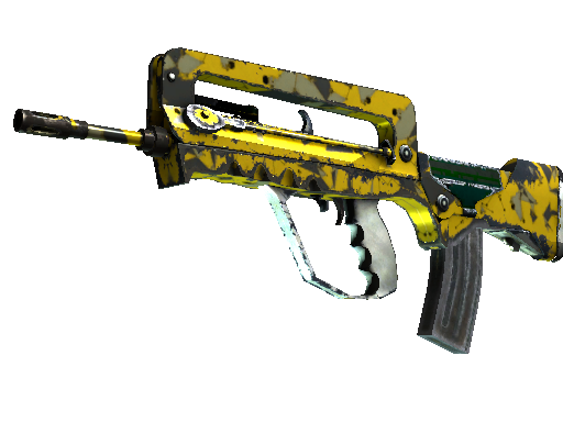 StatTrak™ FAMAS | Neural Net (Well-Worn) - Restricted - Weapon - from The Falchion Collection