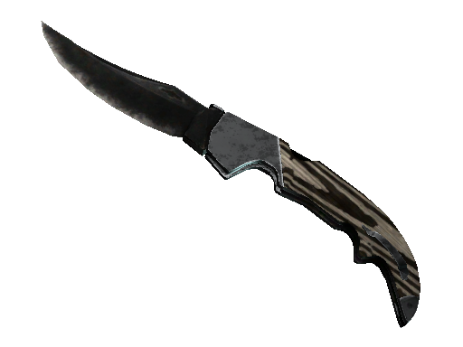 ★ StatTrak™ Falchion Knife | Black Laminate (Battle-Scarred) - Covert - Knife - from The Falchion Collection