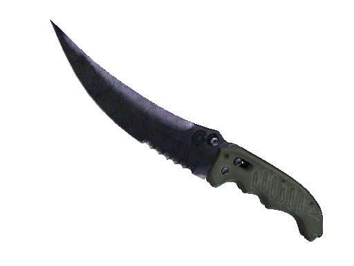 ★ StatTrak™ Flip Knife | Blue Steel (Battle-Scarred) - Covert - Knife