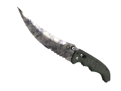 ★ StatTrak™ Flip Knife | Stained (Well-Worn) - Covert - Knife