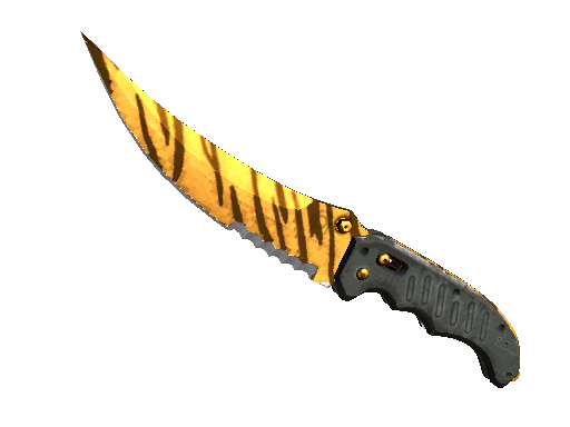 ★ StatTrak™ Flip Knife | Tiger Tooth (Minimal Wear) - Covert - Knife