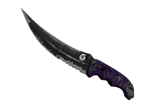 ★ StatTrak™ Flip Knife | Ultraviolet (Battle-Scarred) - Covert - Knife