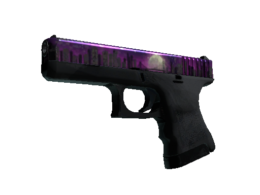 StatTrak™ Glock-18 | Moonrise (Well-Worn) - Restricted - Weapon - from The Clutch Collection