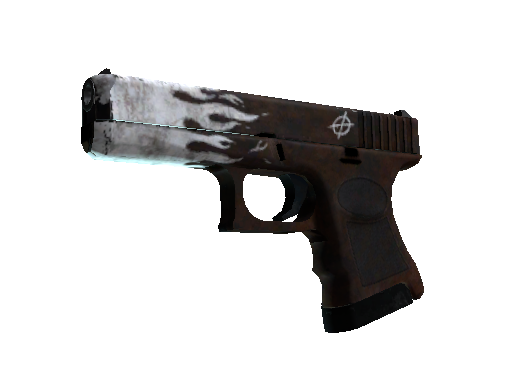 StatTrak™ Glock-18 | Oxide Blaze (Well-Worn) - Mil-Spec - Weapon - from The Danger Zone Collection