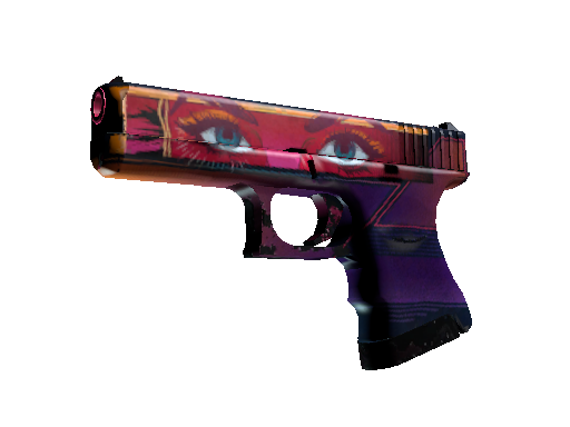 StatTrak™ Glock-18 | Vogue (Well-Worn) - Classified - Weapon - from The Fracture Collection