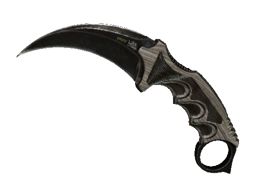 ★ StatTrak™ Karambit | Black Laminate (Battle-Scarred) - Covert - Knife