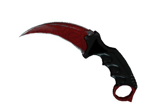 ★ StatTrak™ Karambit | Crimson Web (Well-Worn) - Covert - Knife