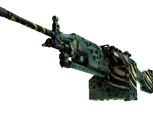 StatTrak™ M249 | Emerald Poison Dart (Factory New) - Restricted - Weapon - from The Spectrum Collection