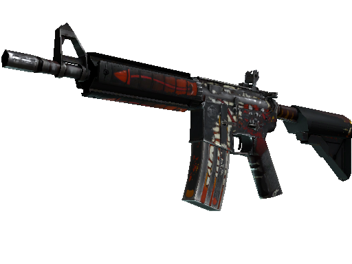 StatTrak™ M4A4 | Hellfire (Battle-Scarred) - Classified - Weapon - from The Operation Hydra Collection
