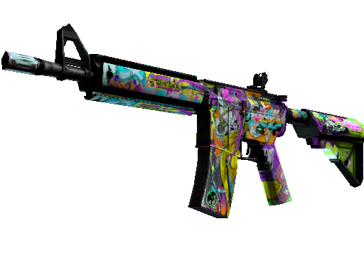 StatTrak™ M4A4 | In Living Color (Well-Worn) - Covert - Weapon - from The Snakebite Collection