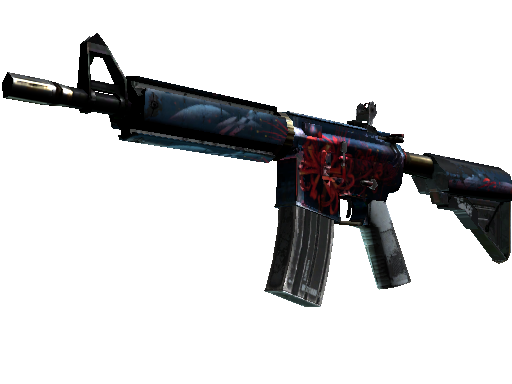 StatTrak™ M4A4 | Spider Lily (Battle-Scarred) - Restricted - Weapon - from The Operation Riptide Collection